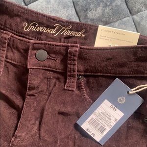 universal thread High Rise Straight Crop Corduroy